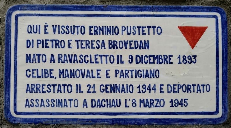 Targa in memoria di Erminio Pustetto