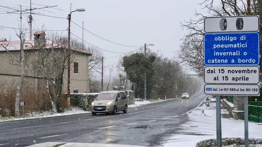 Nevica sul Carso triestino